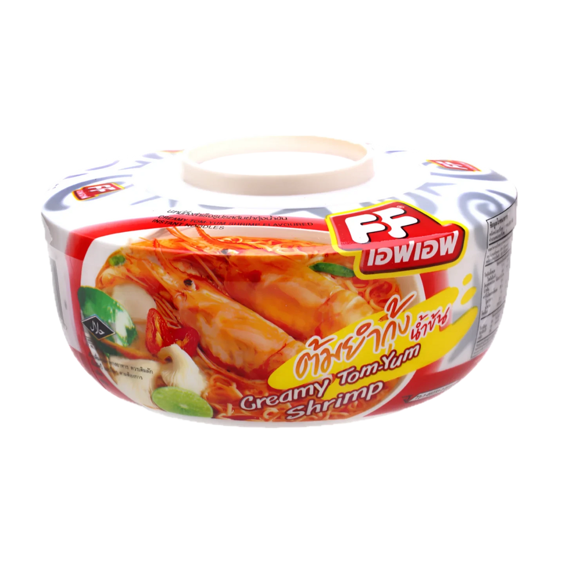 Kjøp Instant Cup Noodle Creamy Tom Yum Shrimp Flavour - FF, 60g - Fodda.no Asiatisk Nettbutikk - Rask levering i hele Norge