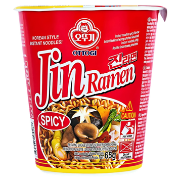 Kjøp Instant Cup Noodle Jin Ramen - 65g - Fodda.no Asiatisk Nettbutikk - Rask levering i hele Norge