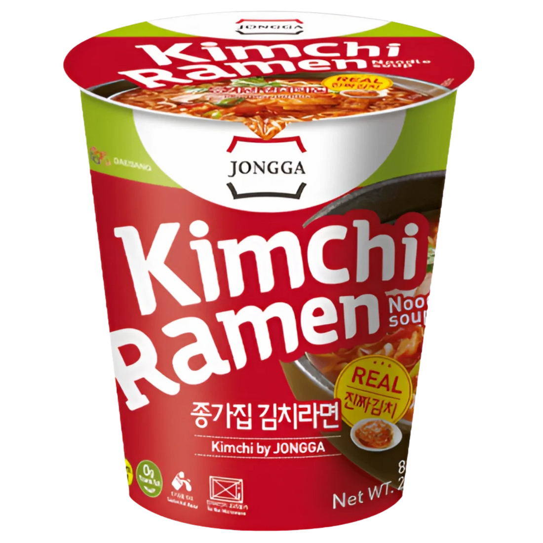 Kjøp Instant Cup Noodle Kimchi Ramen - Jongga, 82.5g - Fodda.no Asiatisk Nettbutikk - Rask levering i hele Norge