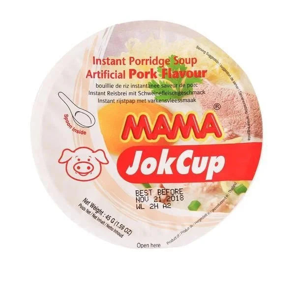 Kjøp Instant Porridge Soup - MAMA, 45g - Fodda.no Asiatisk Nettbutikk - Rask levering i hele Norge