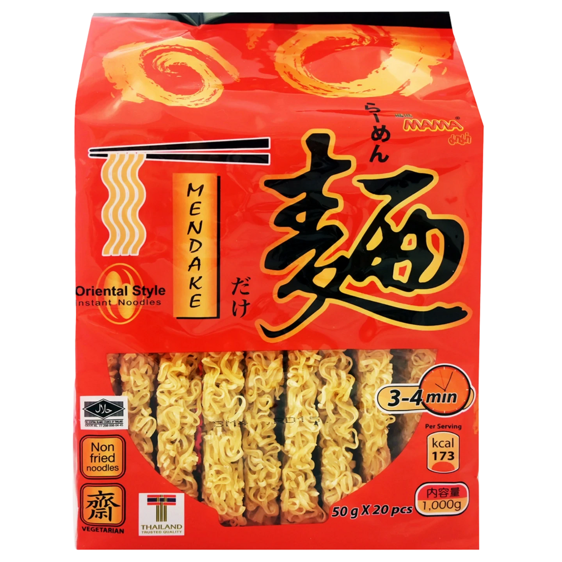 Kjøp Japanese Oriental Noodles - Mendake, 1kg - Fodda.no Asiatisk Nettbutikk - Rask levering i hele Norge