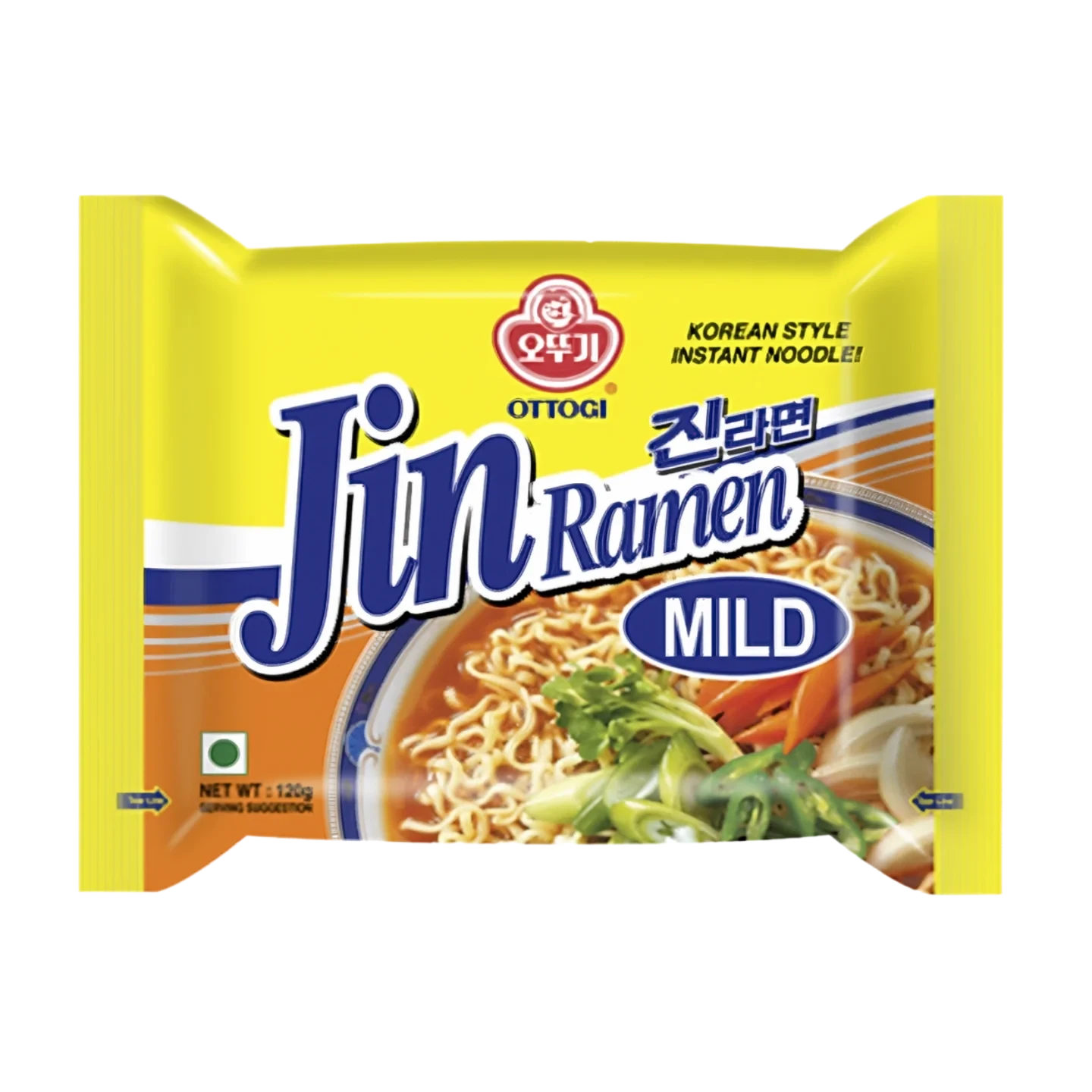 Kjøp Jin Ramen Mild - Ottogi, 120g - Fodda.no Asiatisk Nettbutikk - Rask levering i hele Norge