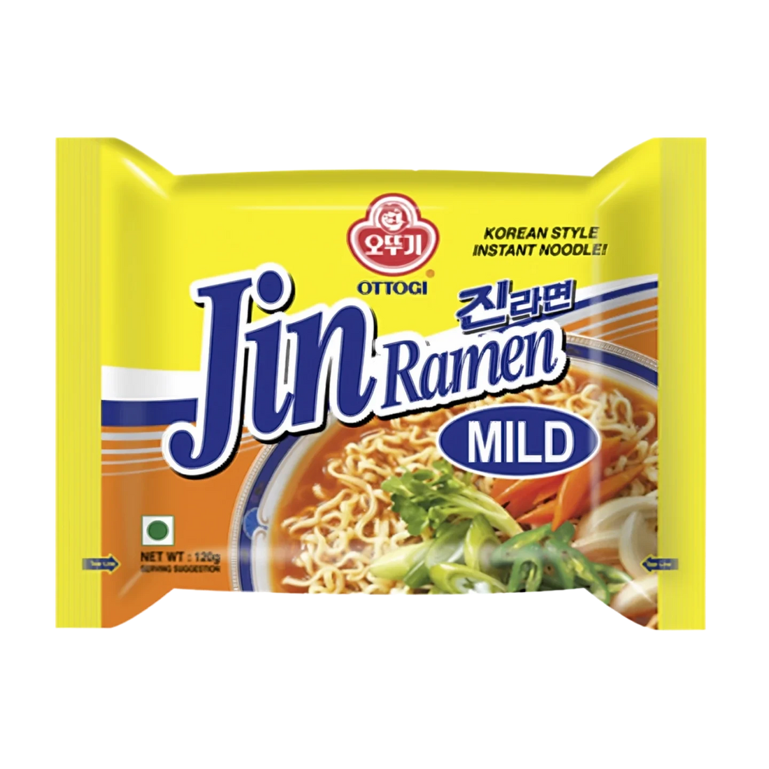 Kjøp Jin Ramen Mild - Ottogi, 120g - Fodda.no Asiatisk Nettbutikk - Rask levering i hele Norge