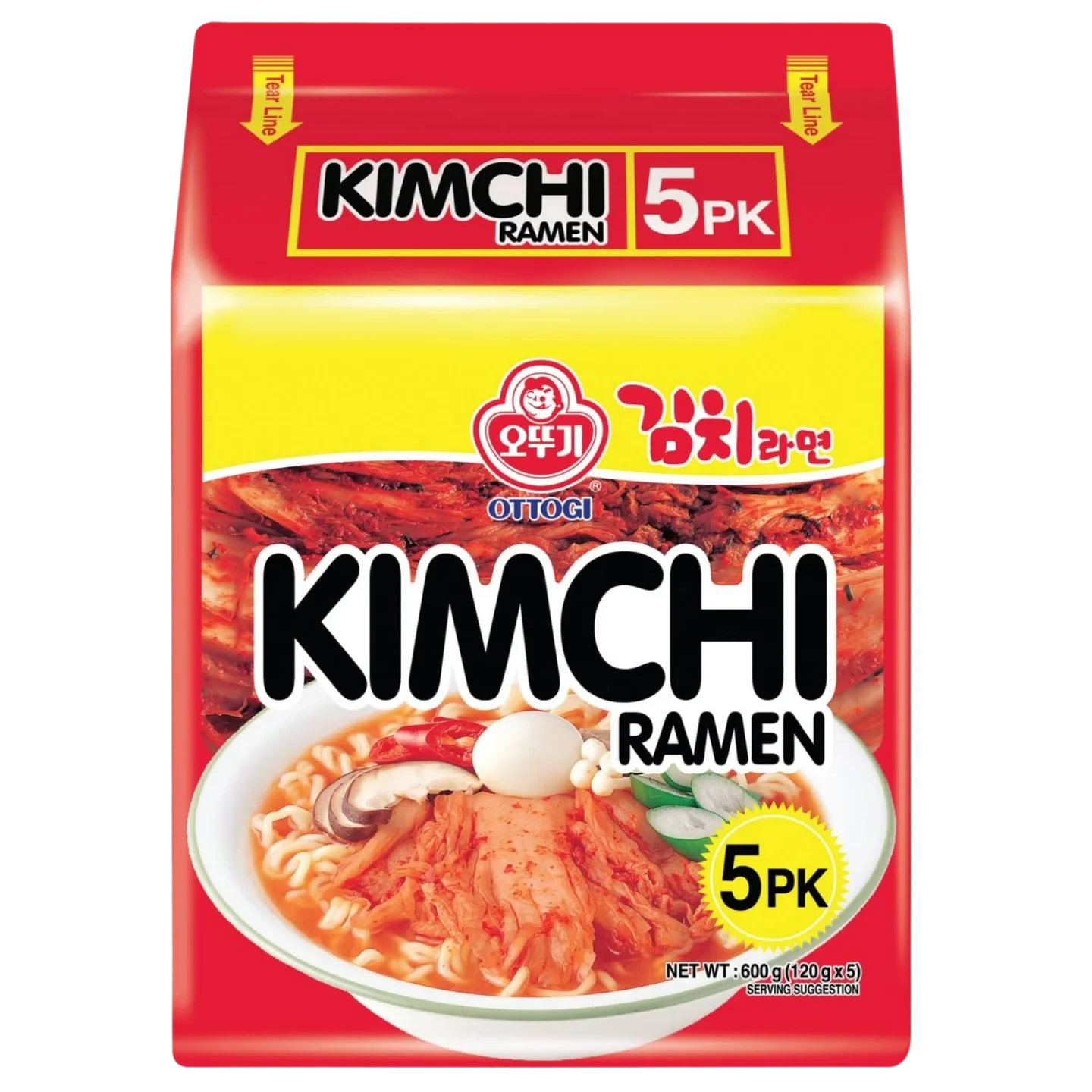 Kjøp Kimchi Ramen - Ottogi, 120gx5 - Fodda.no Asiatisk Nettbutikk - Rask levering i hele Norge