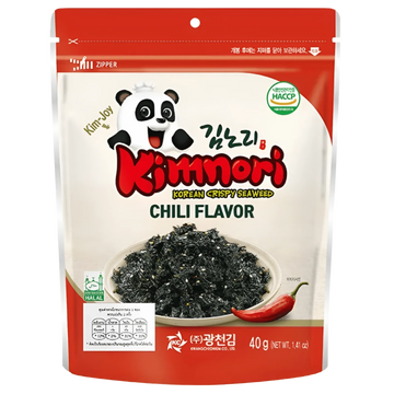 Kjøp Korean Crispy Seaweed Chili Flavor - Kimnori, 40g - Fodda.no Asiatisk Nettbutikk - Rask levering i hele Norge