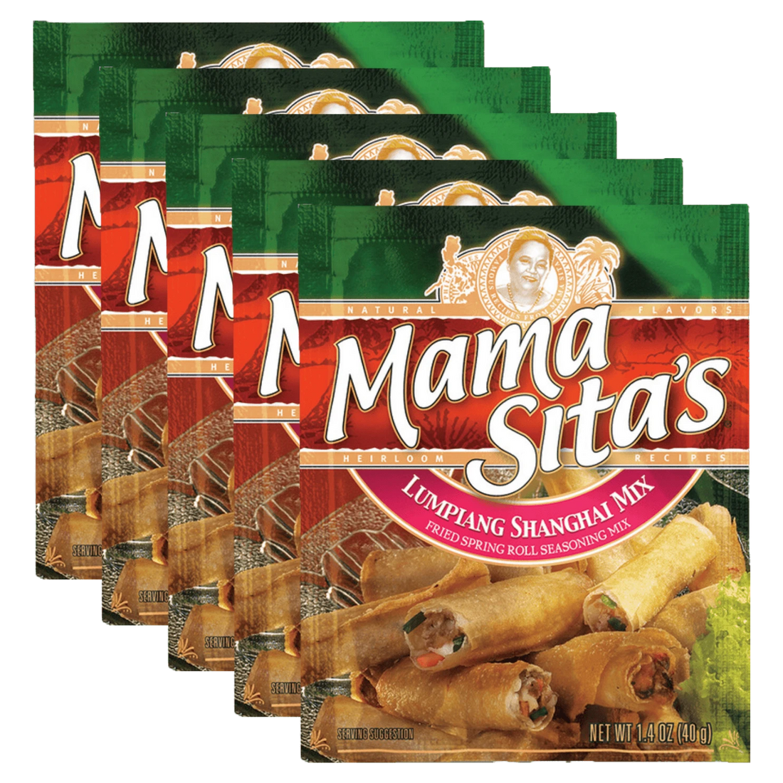 Kjøp Lumpiang Shanghai Mix (Fried Spring Roll Seasoning Mix) - Mama Sita’s - 6x40g - Fodda.no Asiatisk Nettbutikk - Rask levering i hele Norge