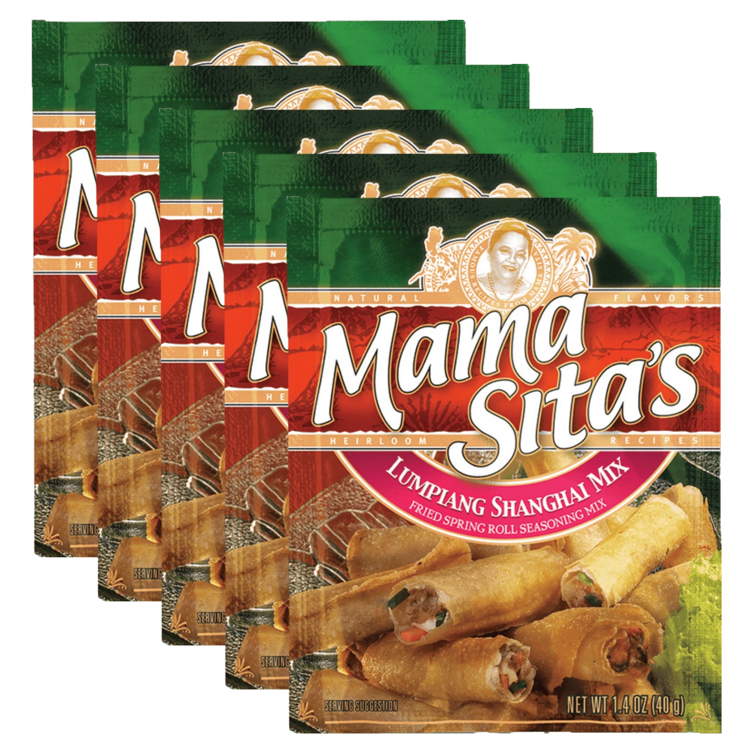 Kjøp Lumpiang Shanghai Mix (Fried Spring Roll Seasoning Mix) - Mama Sita’s - 6x40g - Fodda.no Asiatisk Nettbutikk - Rask levering i hele Norge