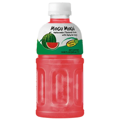 Kjøp Mogu Mogu Water Melon Flavour Drink with Nata De Coco, 320m på nett - Fodda.no Asiatisk Nettbutikk - Rask levering i hele Norge