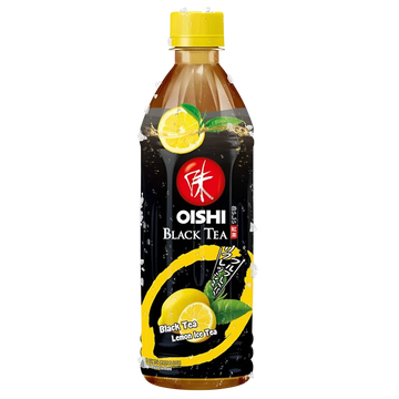 Kjøp Oishi Japanese Black Tea Lemon Flavour Drink, 500ml på nett - Fodda.no Asiatisk Nettbutikk - Rask levering i hele Norge