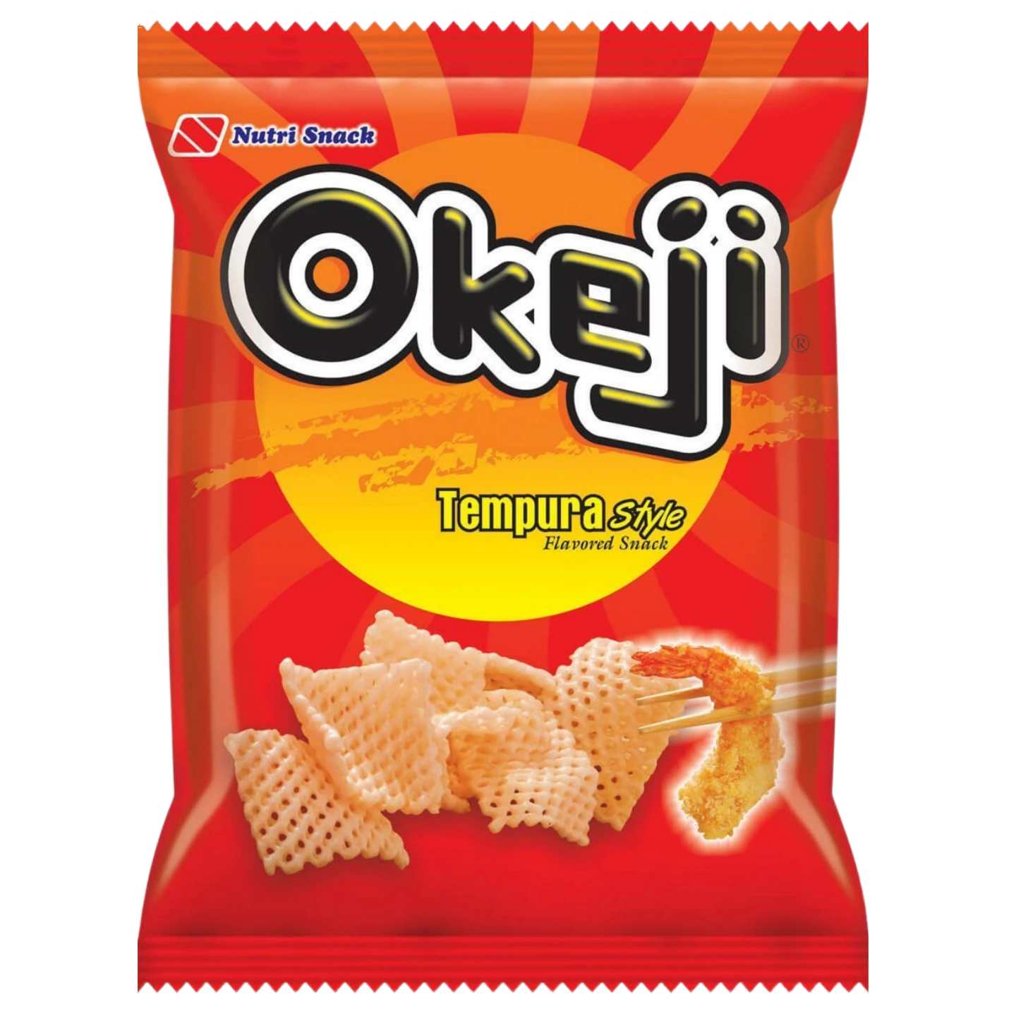 Kjøp Okeiji Tempura Style Flavored Snack, 100g på nett - Fodda.no Asiatisk Nettbutikk - Rask levering i hele Norge