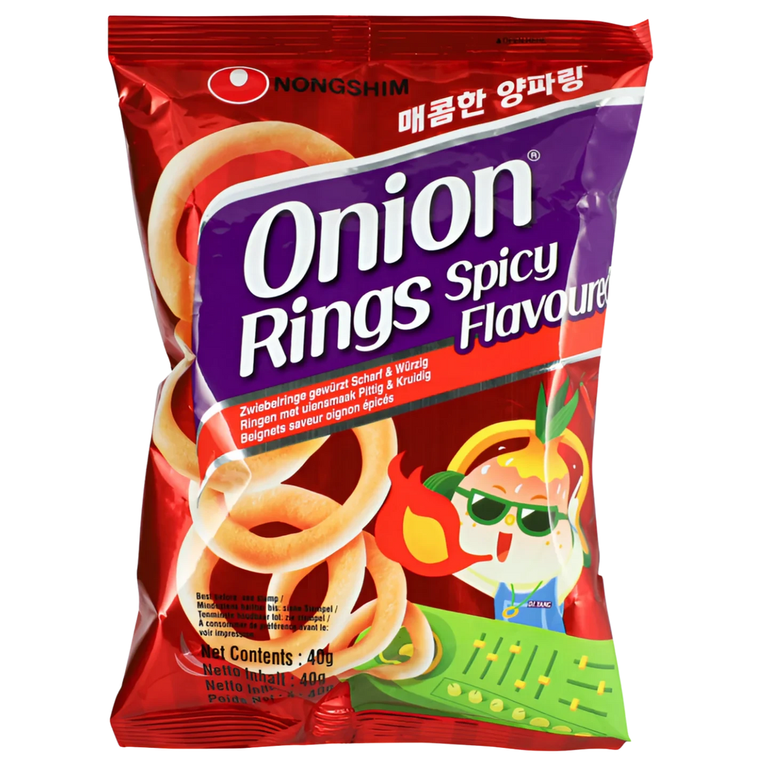 Kjøp Onion Rings Spicy Flavored - Nongshim, 40g - Fodda.no Asiatisk Nettbutikk - Rask levering i hele Norge