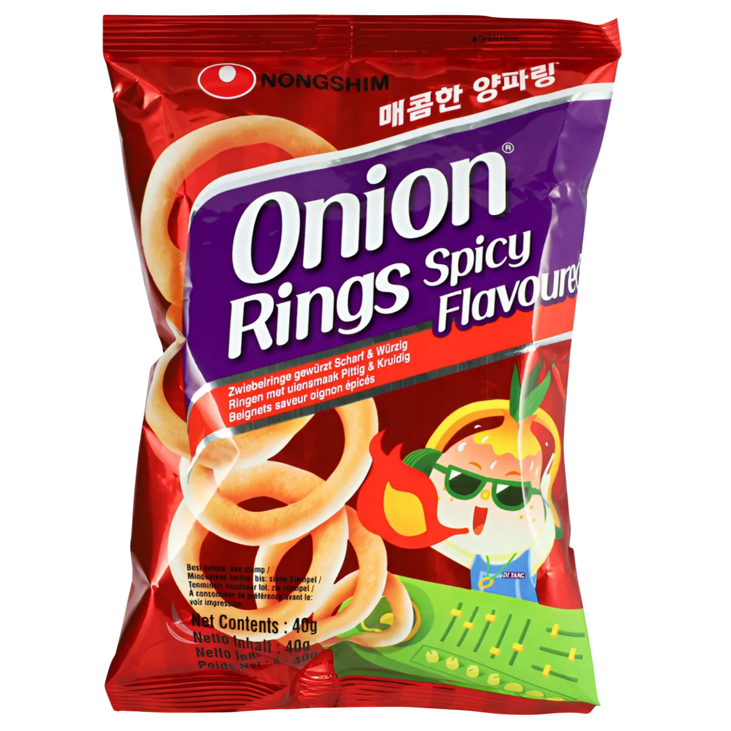 Kjøp Onion Rings Spicy Flavored - Nongshim, 40g - Fodda.no Asiatisk Nettbutikk - Rask levering i hele Norge