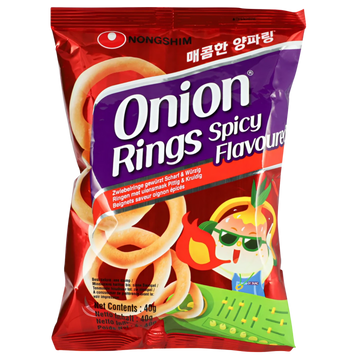 Kjøp Onion Rings Spicy Flavored - Nongshim, 40g - Fodda.no Asiatisk Nettbutikk - Rask levering i hele Norge