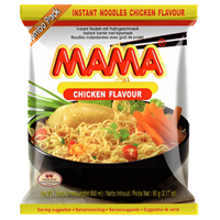 Kjøp Oriental Style Instant Noodles Chicken Flavour - Mama, 90g - Fodda.no Asiatisk Nettbutikk - Rask levering i hele Norge