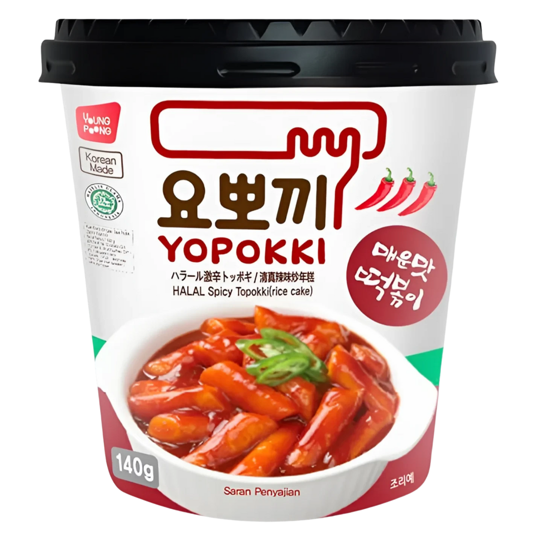 Kjøp Original Topokki Cup - Yopokki, 140g - Fodda.no Asiatisk Nettbutikk - Rask levering i hele Norge