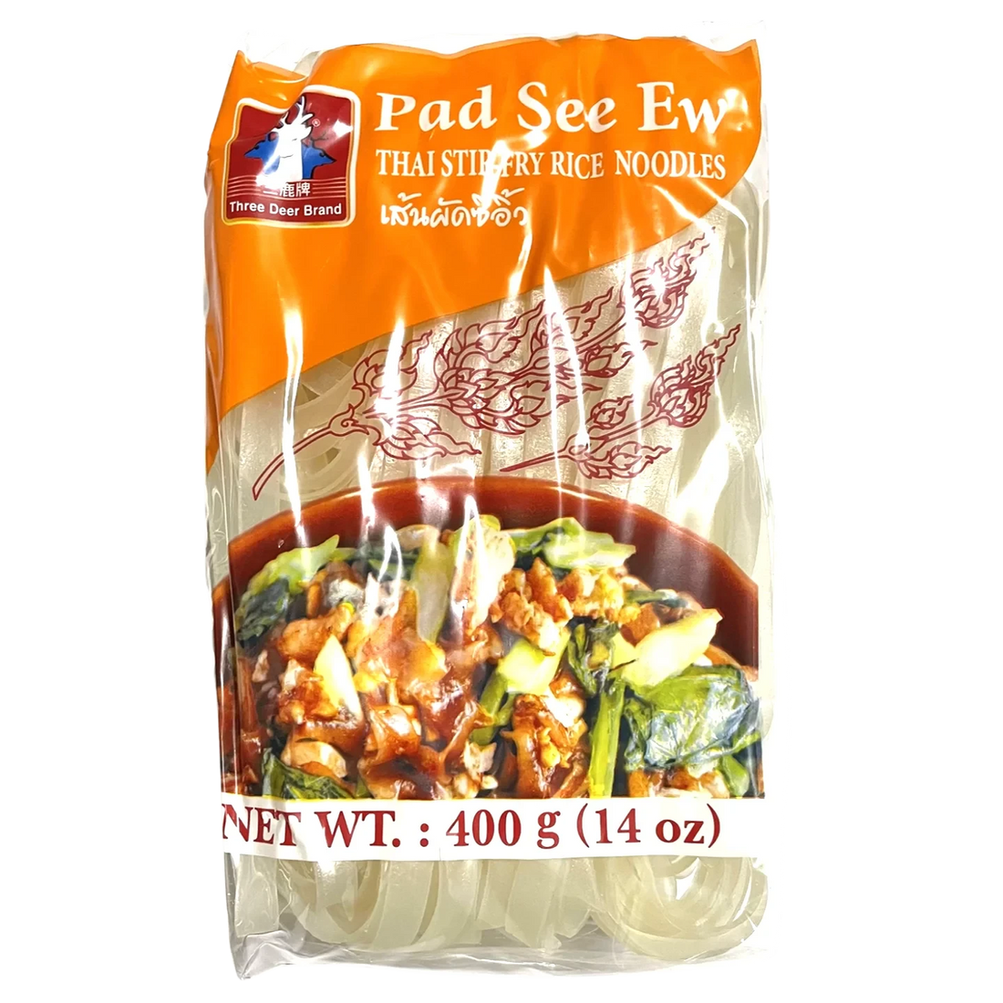 Kjøp Pad See Ew Noodle - Three Deer Brand, 400g - Fodda.no Asiatisk Nettbutikk - Rask levering i hele Norge