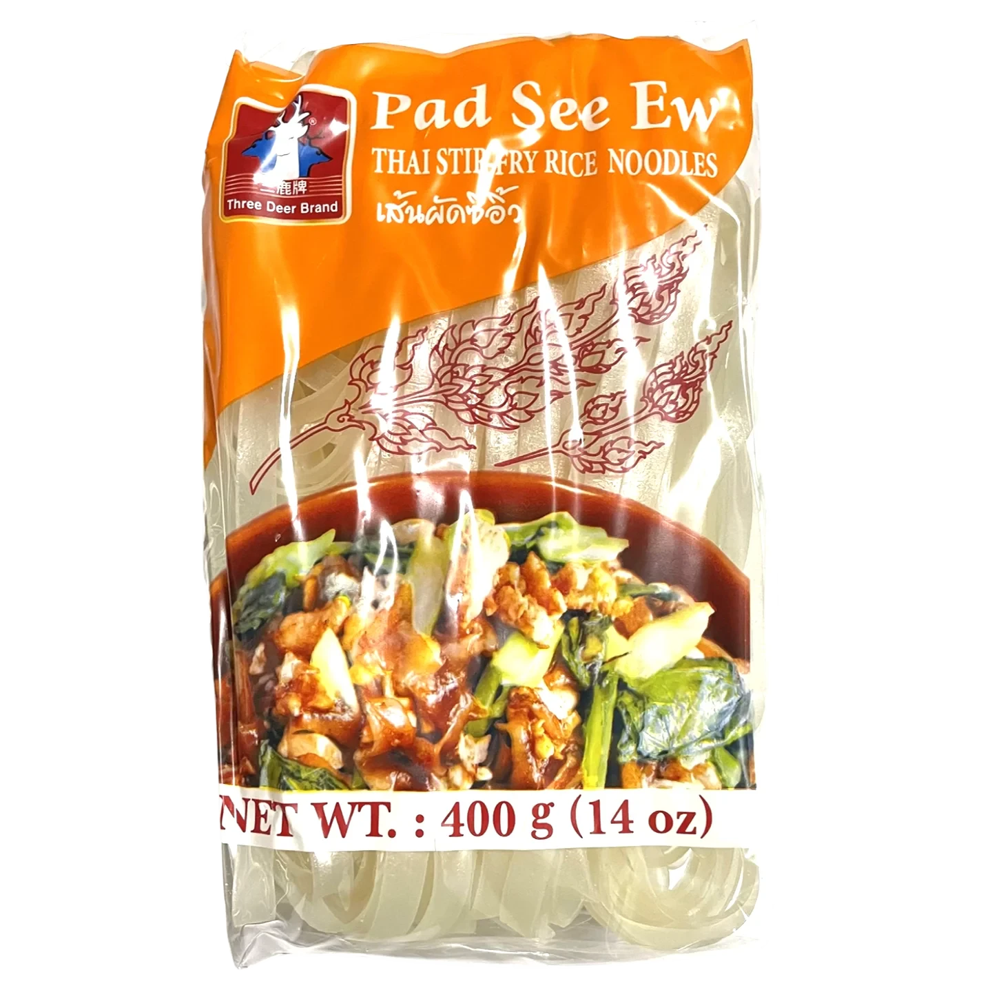 Kjøp Pad See Ew Noodle - Three Deer Brand, 400g - Fodda.no Asiatisk Nettbutikk - Rask levering i hele Norge