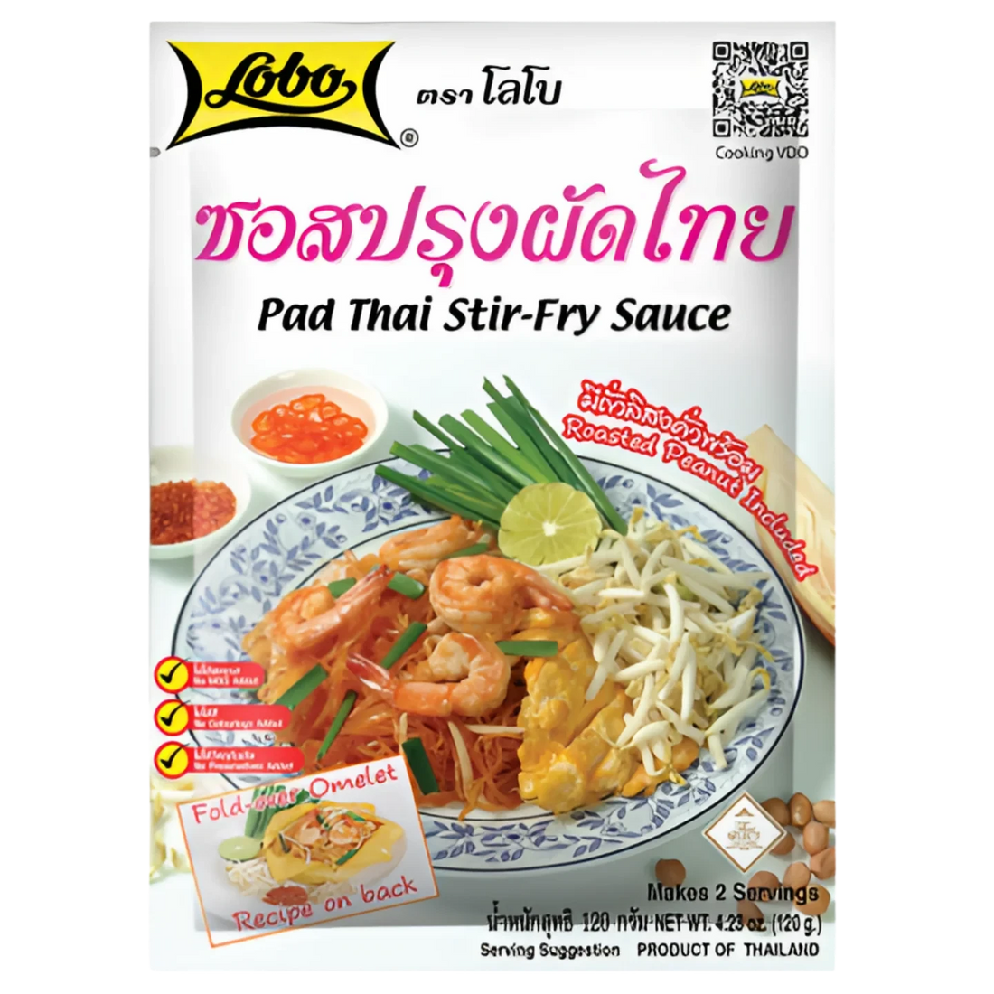 Kjøp Pad Thai Stir-Fry Sauce - Lobo, 120g - Fodda.no Asiatisk Nettbutikk - Rask levering i hele Norge