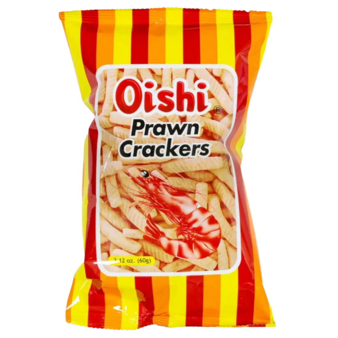 Kjøp Pawn Crackers - Oishi, 60g - Fodda.no Asiatisk Nettbutikk - Rask levering i hele Norge