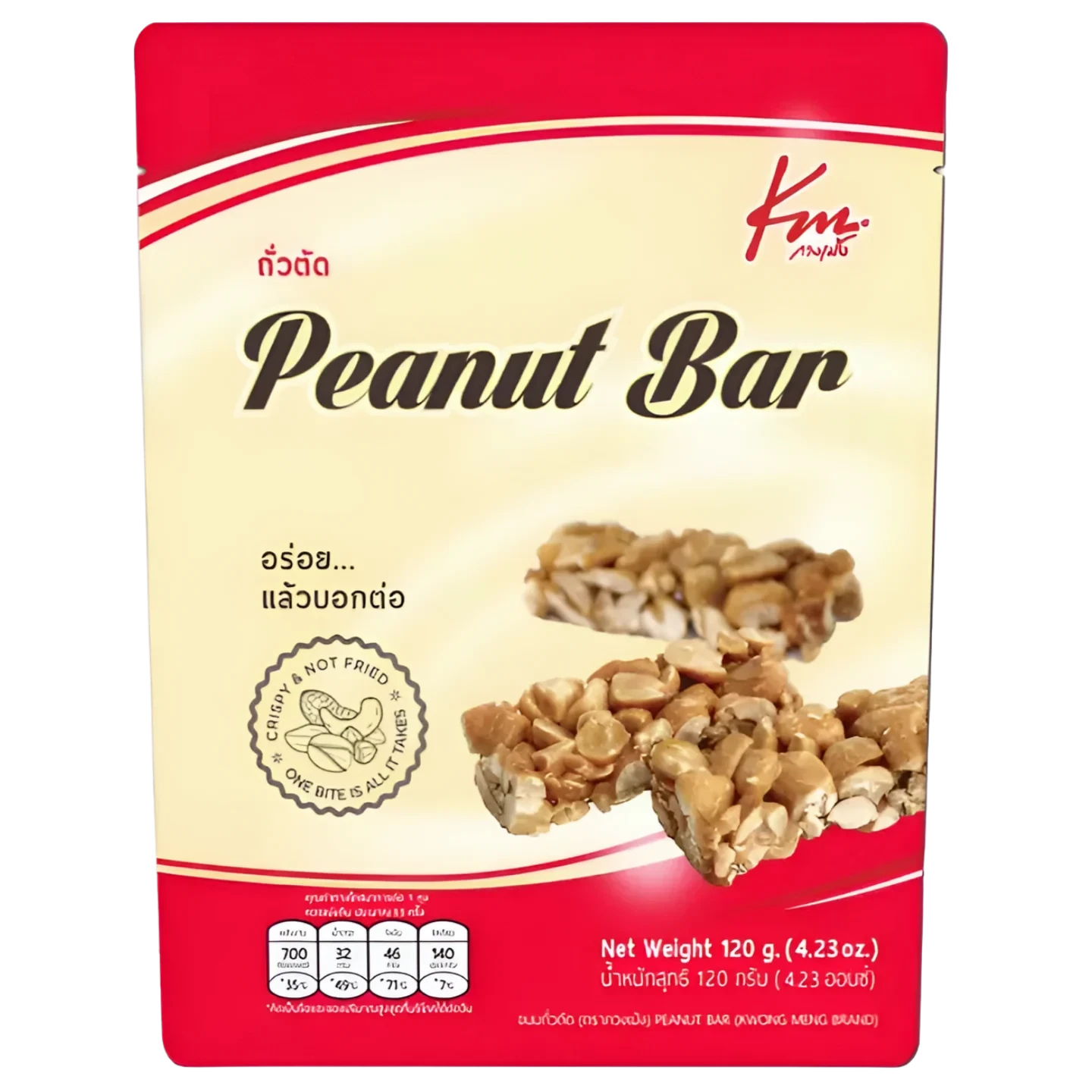 Kjøp Peanut Bar - Kwong Meng Brand, 140g - Fodda.no Asiatisk Nettbutikk - Rask levering i hele Norge