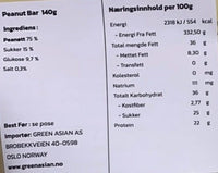 Kjøp Peanut Bar - Kwong Meng Brand, 140g - Fodda.no Asiatisk Nettbutikk - Rask levering i hele Norge