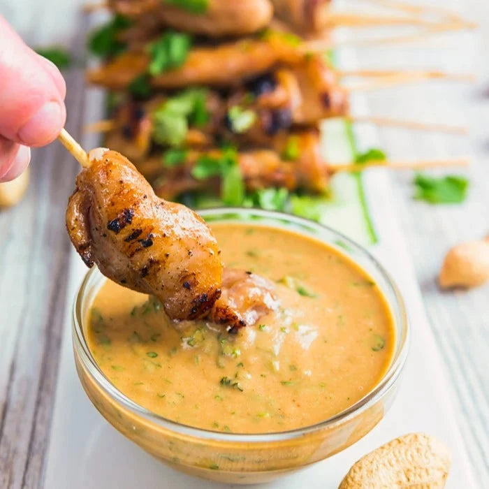 Kjøp Peanut Satay Sauce - Pum, 200g - Fodda.no Asiatisk Nettbutikk - Rask levering i hele Norge