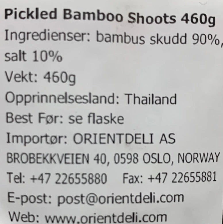 Kjøp Pickled Bamboo Shoots - Nangfa, 460g - Fodda.no Asiatisk Nettbutikk - Rask levering i hele Norge