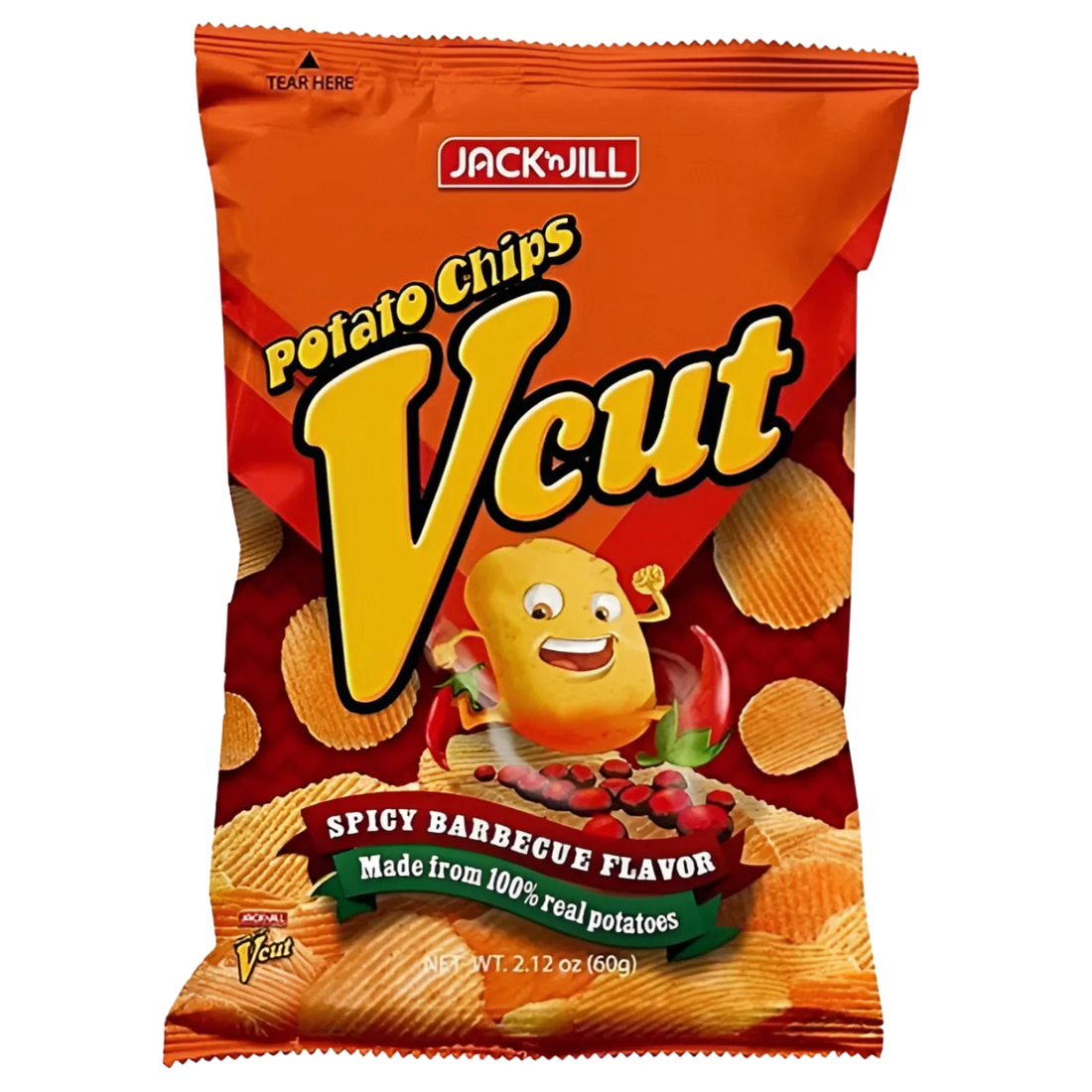 Kjøp Potato Chips Spicy BBQ - Vcut, 60g - Fodda.no Asiatisk Nettbutikk - Rask levering i hele Norge