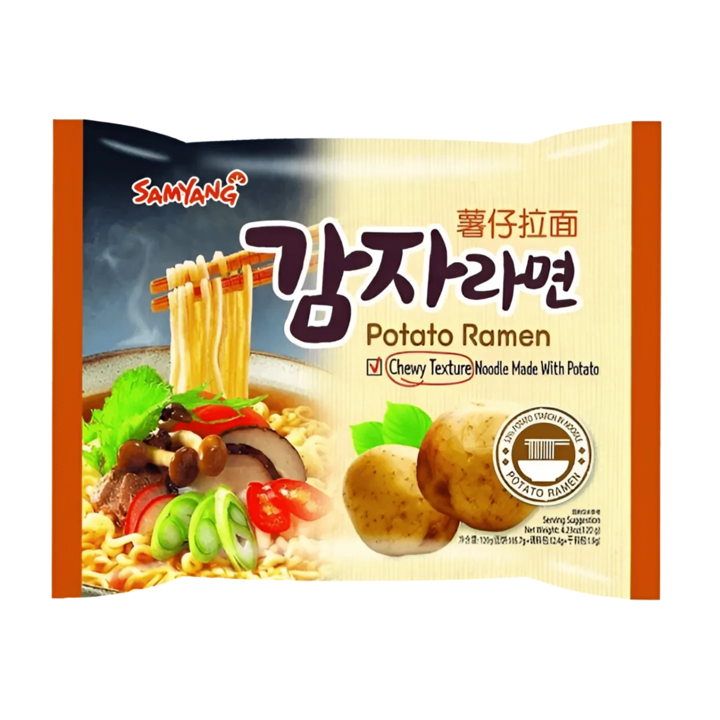 Kjøp Potato Ramen - Samyang, 120g - Fodda.no Asiatisk Nettbutikk - Rask levering i hele Norge