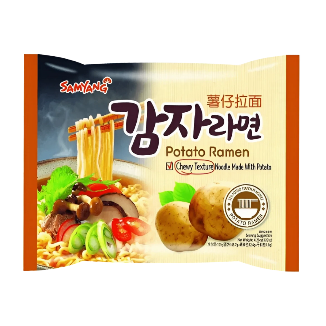 Kjøp Potato Ramen - Samyang, 120g - Fodda.no Asiatisk Nettbutikk - Rask levering i hele Norge