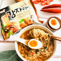 Kjøp Potato Ramen - Samyang, 5x120g - Fodda.no Asiatisk Nettbutikk - Rask levering i hele Norge