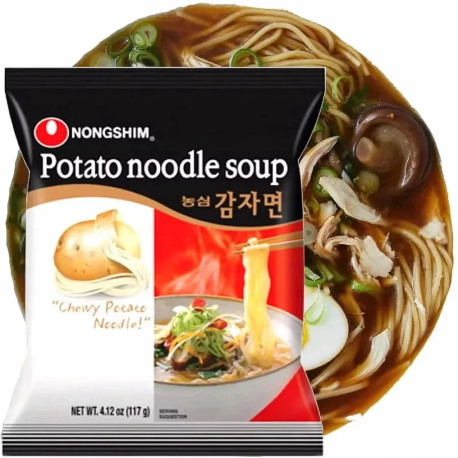 Kjøp Potato Soup Noodle - Nongshim, 100g - Fodda.no Asiatisk Nettbutikk - Rask levering i hele Norge