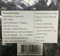 Kjøp Pure Tamarind without Seeds - C.T.F, 400g - Fodda.no Asiatisk Nettbutikk - Rask levering i hele Norge