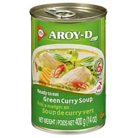 Kjøp Ready To Eat Green Curry Soup - Aroy-D, 400g - Fodda.no Asiatisk Nettbutikk - Rask levering i hele Norge