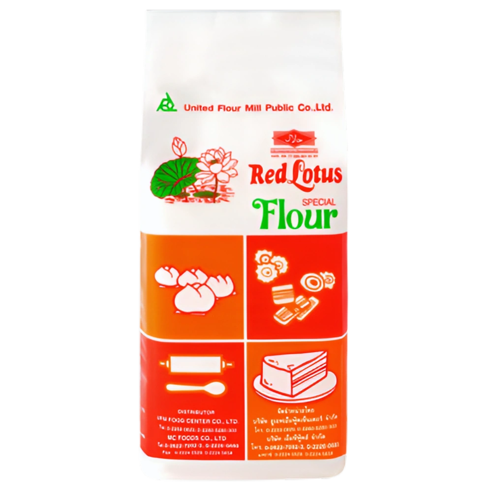 Kjøp Red lotus special flour, 1kg på nett - Fodda.no Asiatisk Nettbutikk - Rask levering i hele Norge