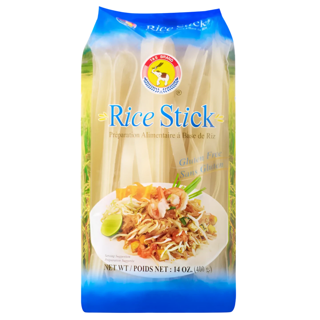 Kjøp Rice Stick 10mm XL - TAS, 400g - Fodda.no Asiatisk Nettbutikk - Rask levering i hele Norge