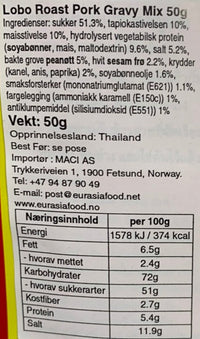 Kjøp Roasted Pork Gravy Mix - 50g - Fodda.no Asiatisk Nettbutikk - Rask levering i hele Norge