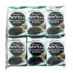 Kjøp Roasted Seaweed Snack - A+ HoSan, 12x4.5g - Fodda.no Asiatisk Nettbutikk - Rask levering i hele Norge