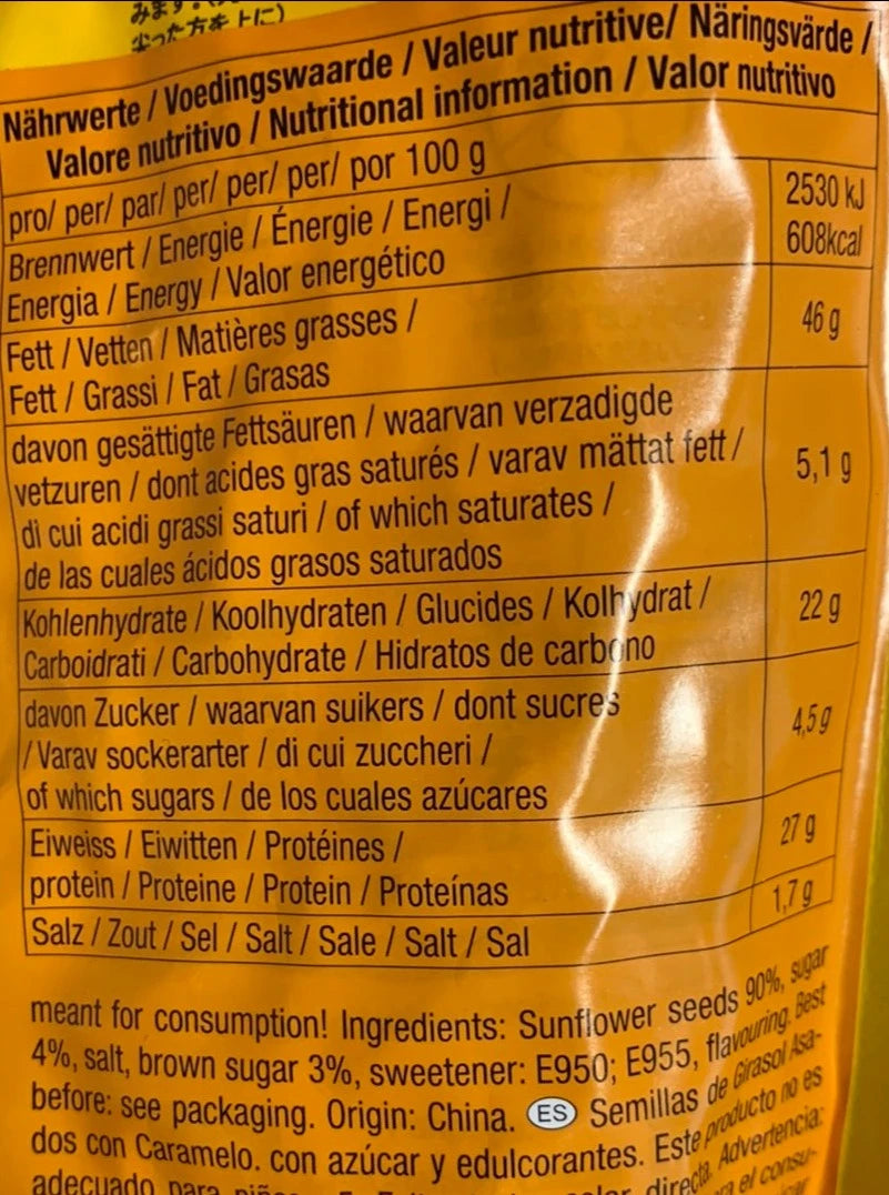 Kjøp Roasted Sunflower Seeds Caramel- ChaCha, 160g - Fodda.no Asiatisk Nettbutikk - Rask levering i hele Norge