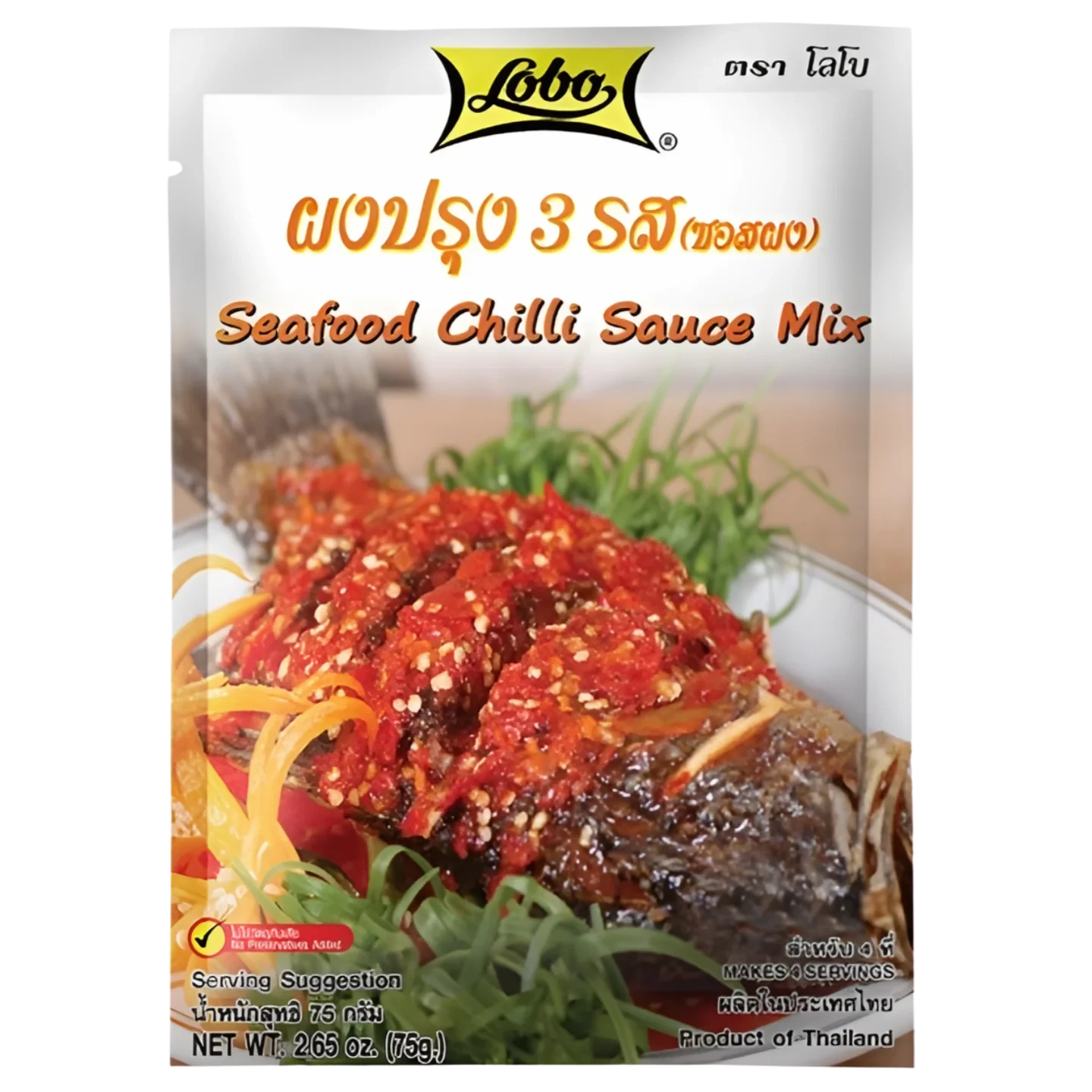 Kjøp Seafood Chilli Sauce Mix - Lobo, 75g - Fodda.no Asiatisk Nettbutikk - Rask levering i hele Norge