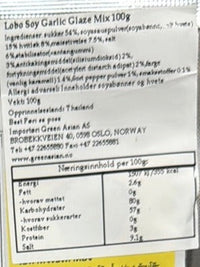 Kjøp Soy Garlic Glaze Mix - Lobo, 100g - Fodda.no Asiatisk Nettbutikk - Rask levering i hele Norge