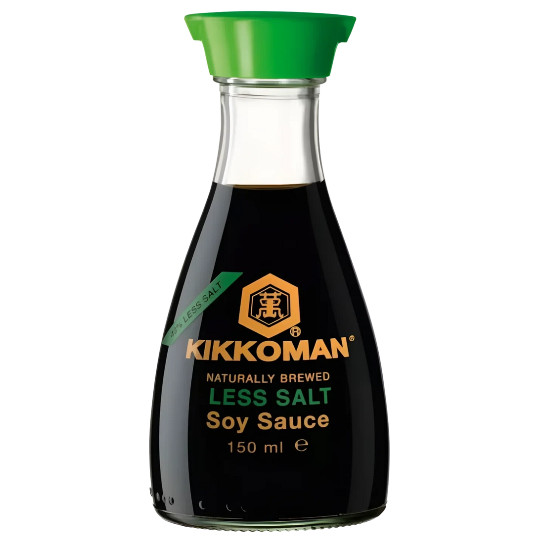 Kjøp Soy Sauce Less Salt - KIKKOMAN, 150ml - Fodda.no Asiatisk Nettbutikk - Rask levering i hele Norge