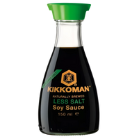 Kjøp Soy Sauce Less Salt - KIKKOMAN, 150ml - Fodda.no Asiatisk Nettbutikk - Rask levering i hele Norge