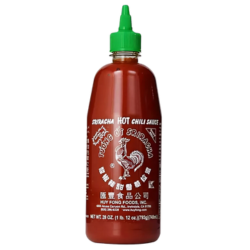 Kjøp Sriracha Original Hot Chili Sauce - Huy Fong, 793g - Fodda.no Asiatisk Nettbutikk - Rask levering i hele Norge