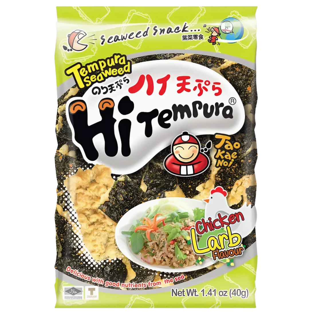 Kjøp Tempura Seaweed Chicken Larb Flavor - Tao Kae Noi, 40g - Fodda.no Asiatisk Nettbutikk - Rask levering i hele Norge