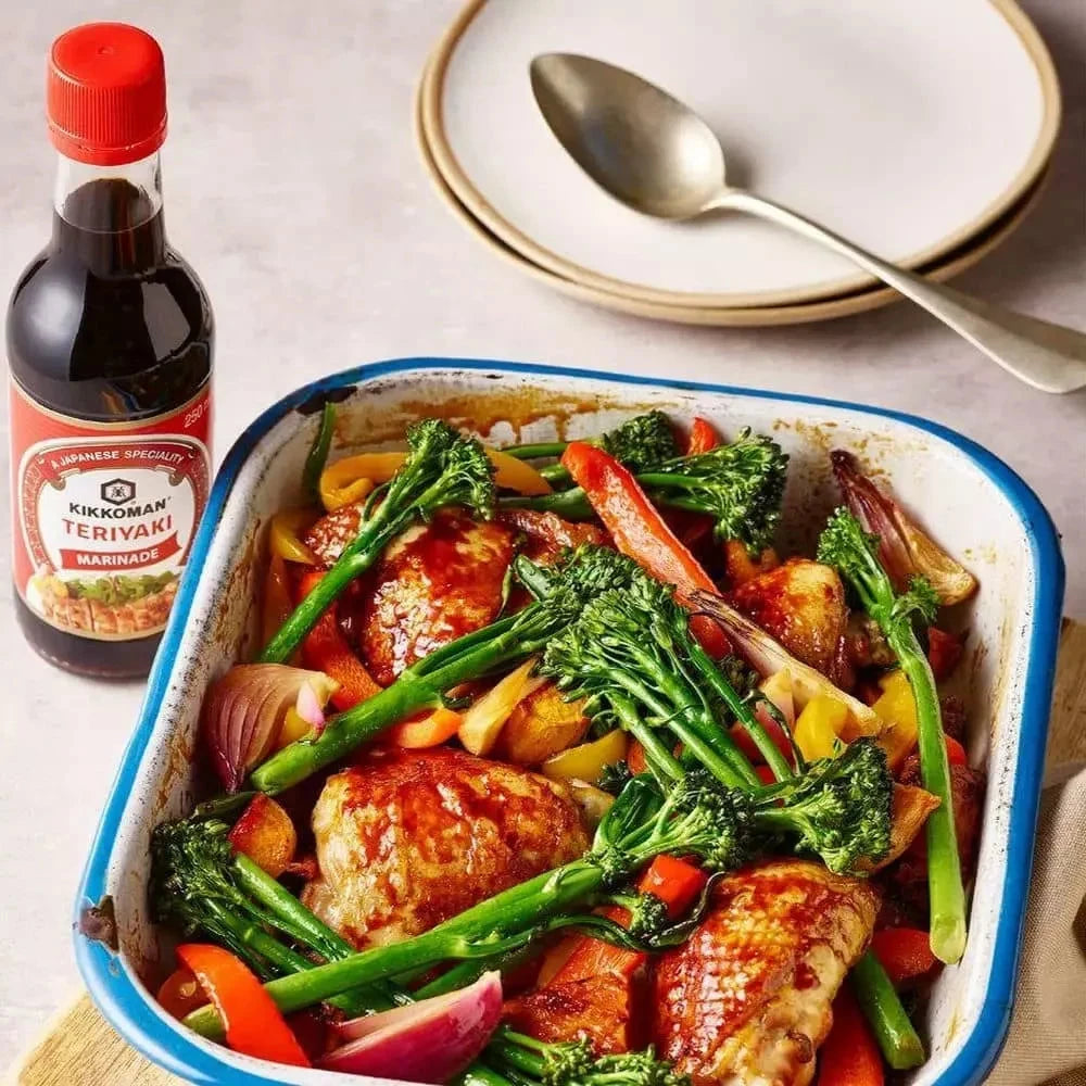 Kjøp Teriyaki Marinade Sauce - KIKKOMAN, 250ml - Fodda.no Asiatisk Nettbutikk - Rask levering i hele Norge