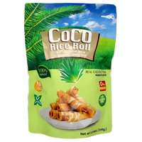 Kjøp Thai Jasmine Rice & Coconut Crispy Roll Pandan Flavour, 100g - Fodda.no Asiatisk Nettbutikk - Rask levering i hele Norge