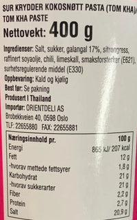 Kjøp Tom Kha Paste - Aroy-D, 400g - Fodda.no Asiatisk Nettbutikk - Rask levering i hele Norge