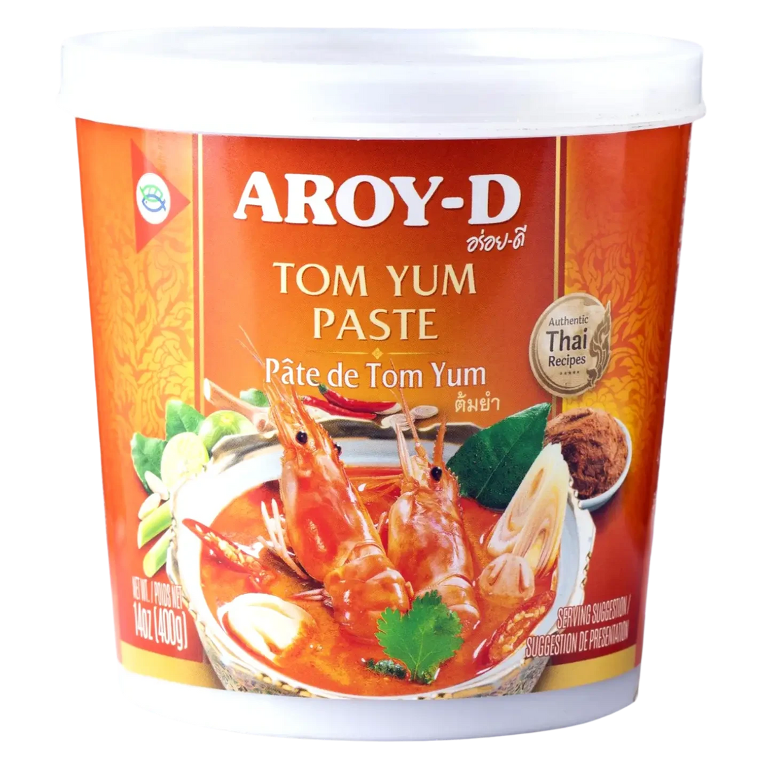 Kjøp Tom Yum Paste - Aroy-D, 400g - Fodda.no Asiatisk Nettbutikk - Rask levering i hele Norge