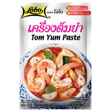 Kjøp Tom Yum Paste - Lobo, 30g - Fodda.no Asiatisk Nettbutikk - Rask levering i hele Norge